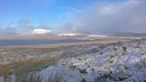 Glaslyn in the snow
