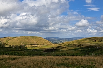 Views across upland area in Montgomeryshire