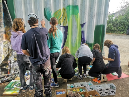 Severn Farm Pond Nature Reserve art mural